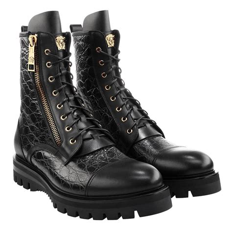 versace stamped croc army boots|Buy Versace Army Boot Shoes: New Releases & Iconic Styles.